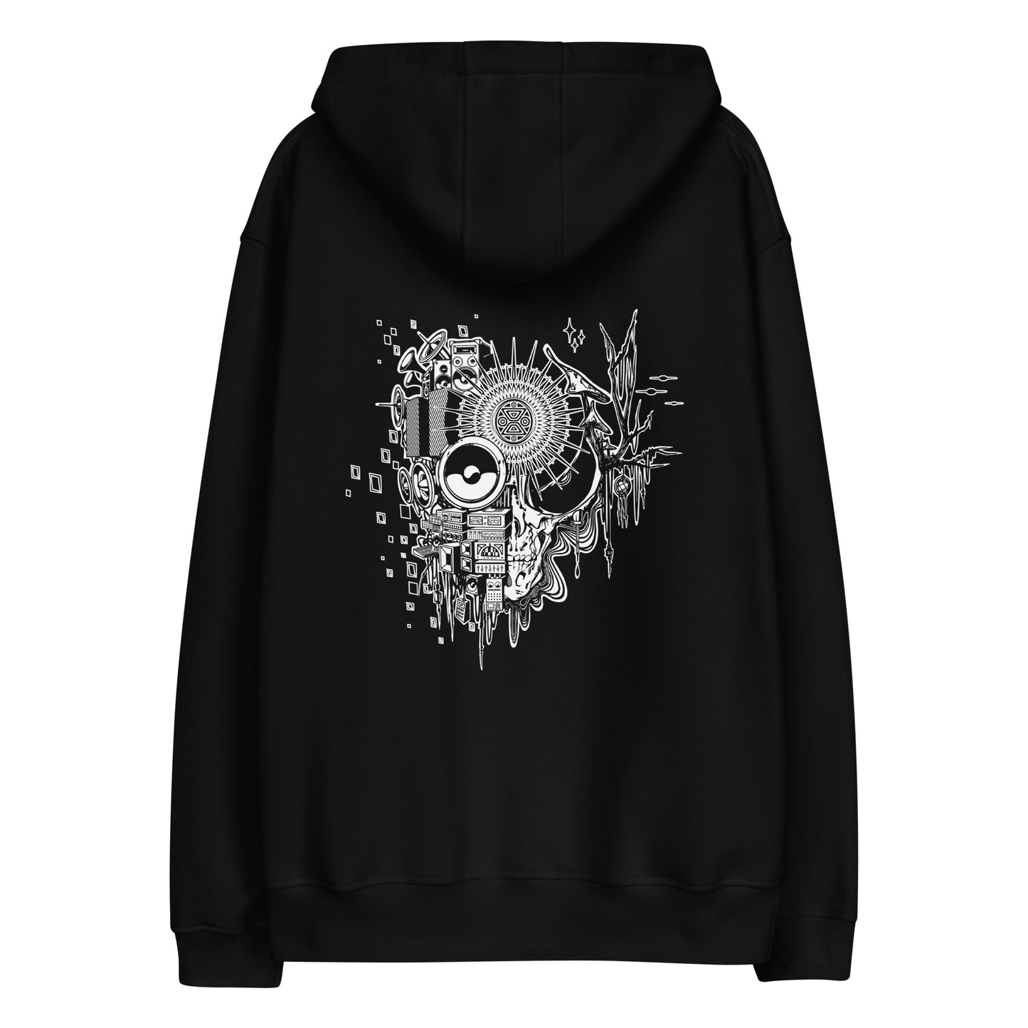Premium eco hoodie "OuttaSpaceLogo" white