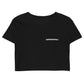Organic Crop Top "Found in a Forest" white