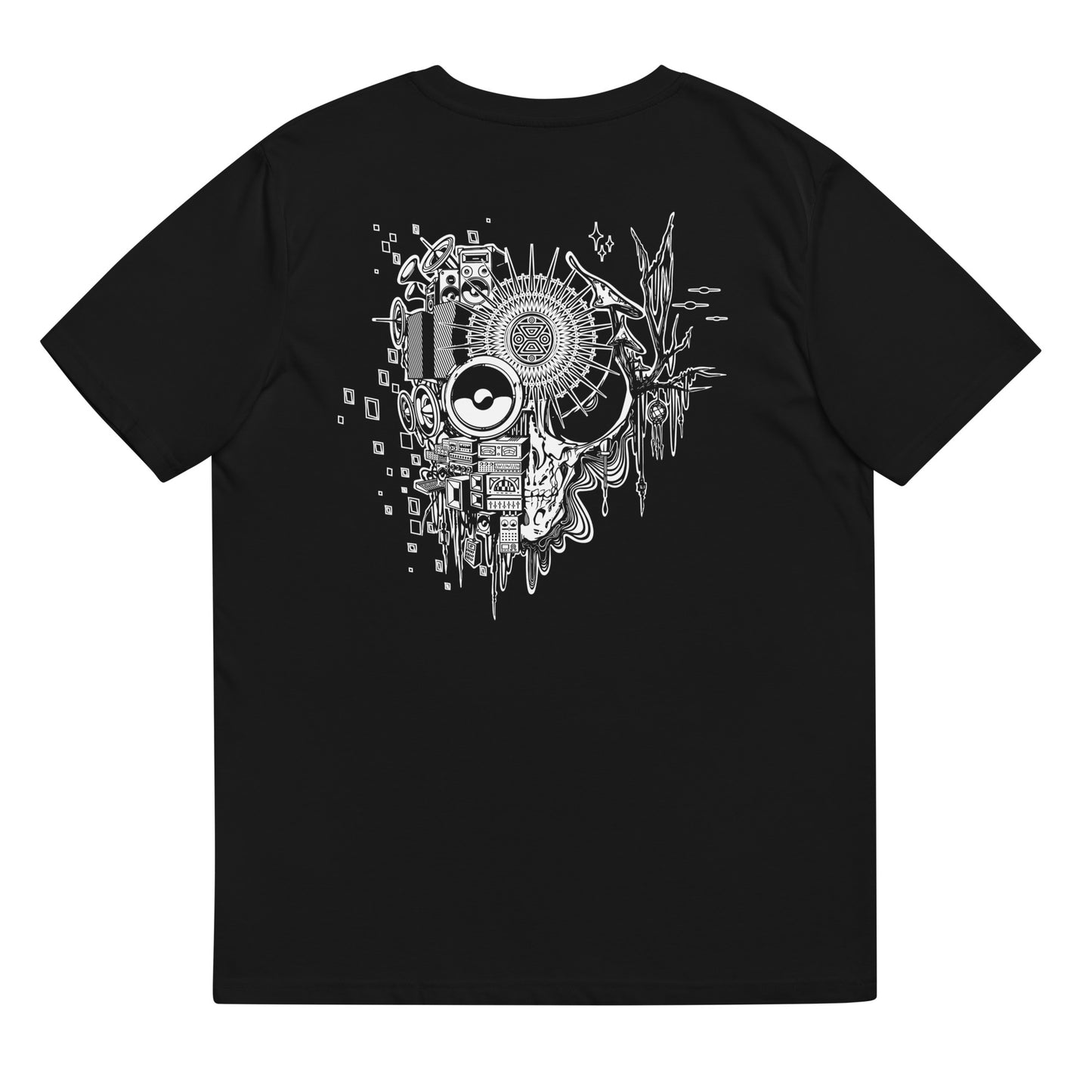Unisex organic cotton t-shirt "OuttaSpaceOnlyDamaru" white