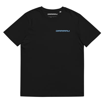 Unisex organic cotton t-shirt "FoundInAForest" cloud-blue