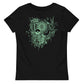 Girls fitted organic tee "OuttaSpace" mint-green